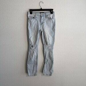 RSQ Super Skinny Jeans Womens 12 Blue Medium Wash Denim Distressed Casual Wear